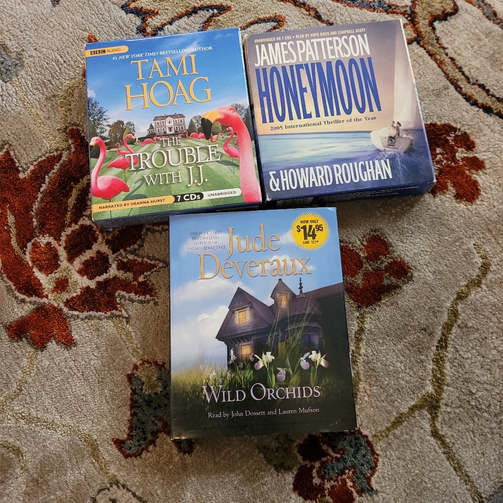 Audio books lot of 3